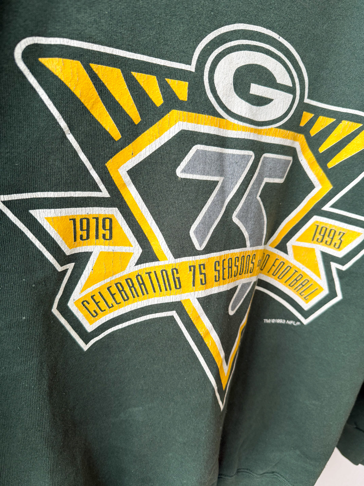 Green Bay Packers Sweatshirt (M) - från Logo 7 (1993)