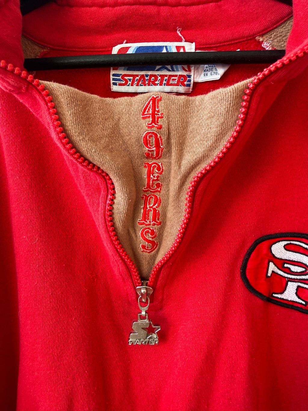 San Francisco 49ers Fleecetröja - från Starter (ca 1994)