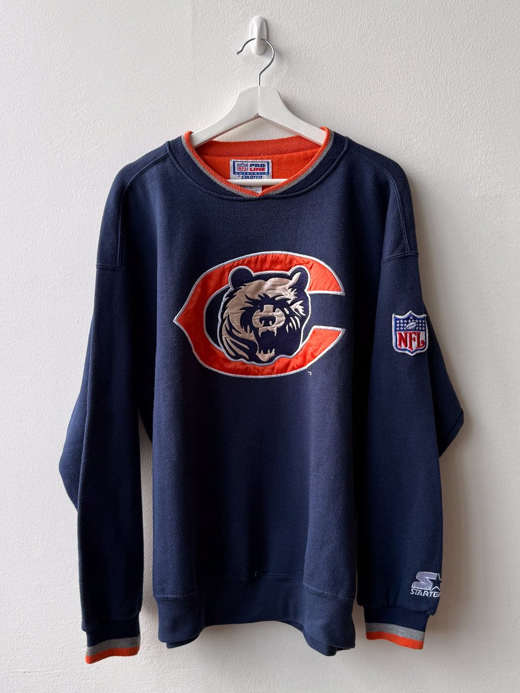 Chicago Bears Crewneck (L) - från Starter (ca 1995)