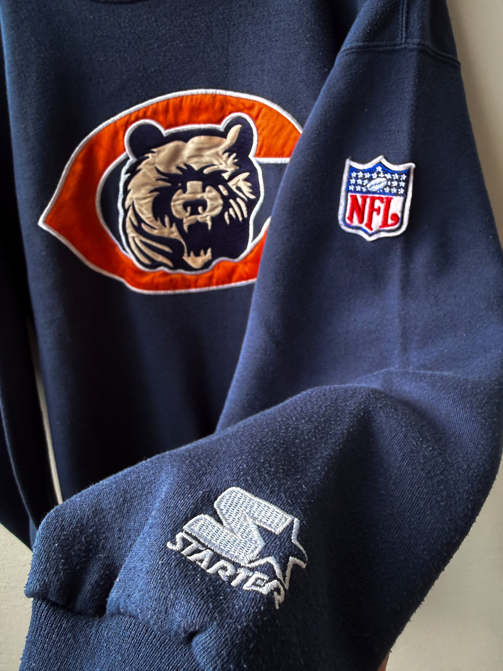 Chicago Bears Crewneck (L) - från Starter (ca 1995)