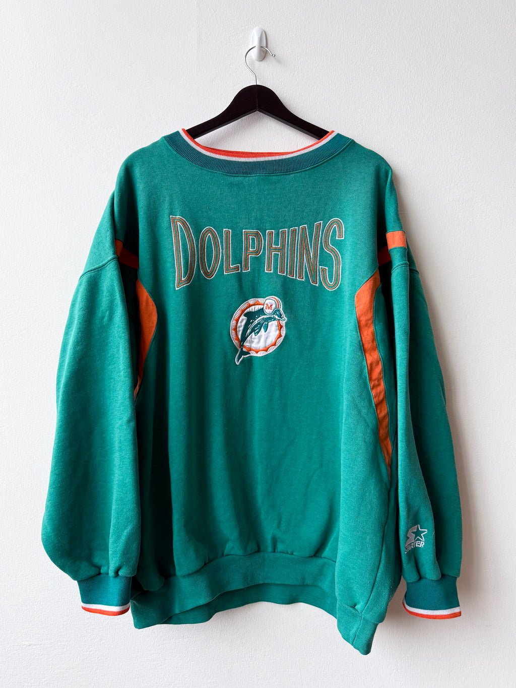 Miami Dolphins Crewneck (L/XL) - från Starter (ca 1997)