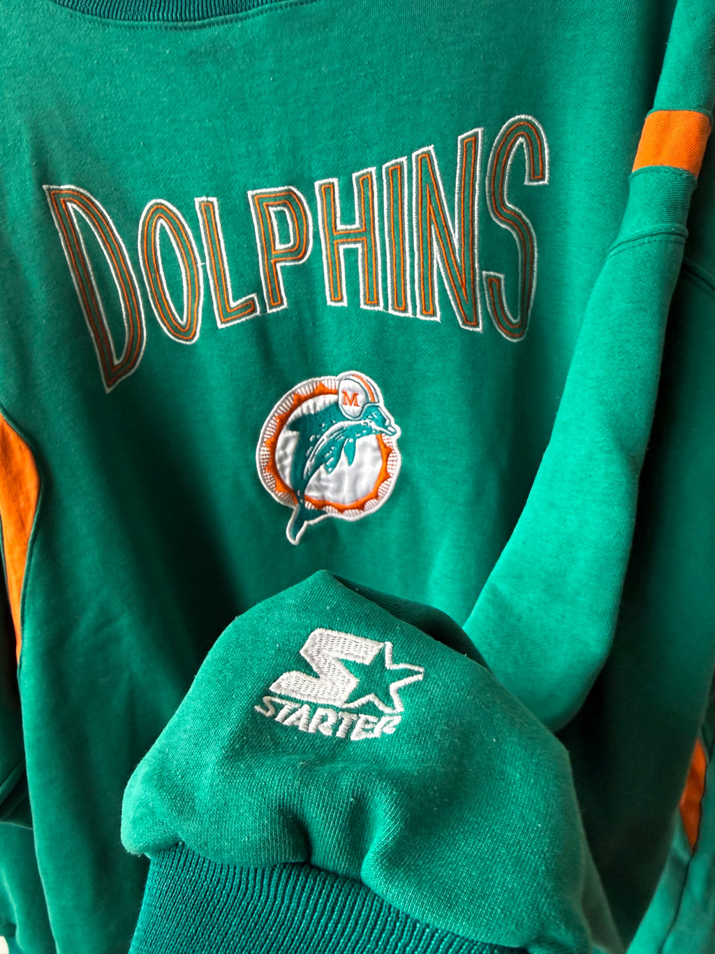 Miami Dolphins Crewneck (L/XL) - från Starter (ca 1997)