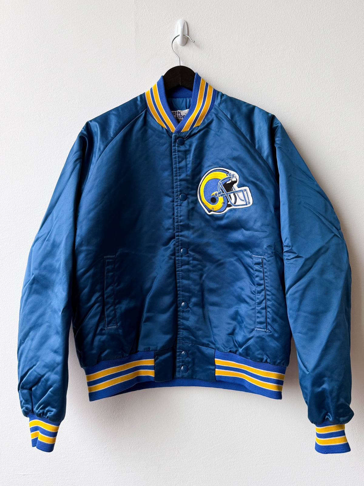 Los Angeles Rams Satin Bomber (S/M) - från Chalk Line (ca 1988)