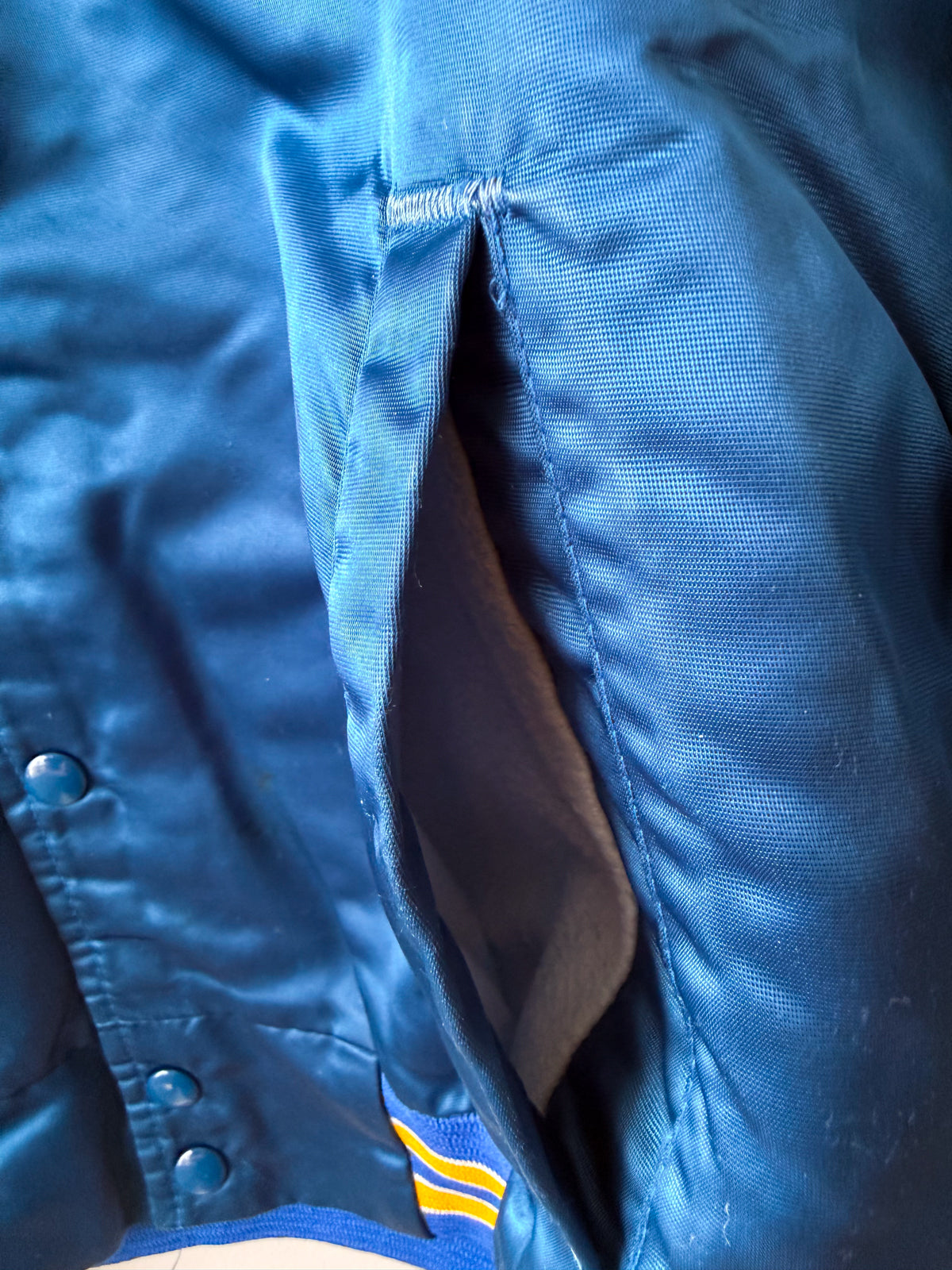 Los Angeles Rams Satin Bomber (S/M) - från Chalk Line (ca 1988)